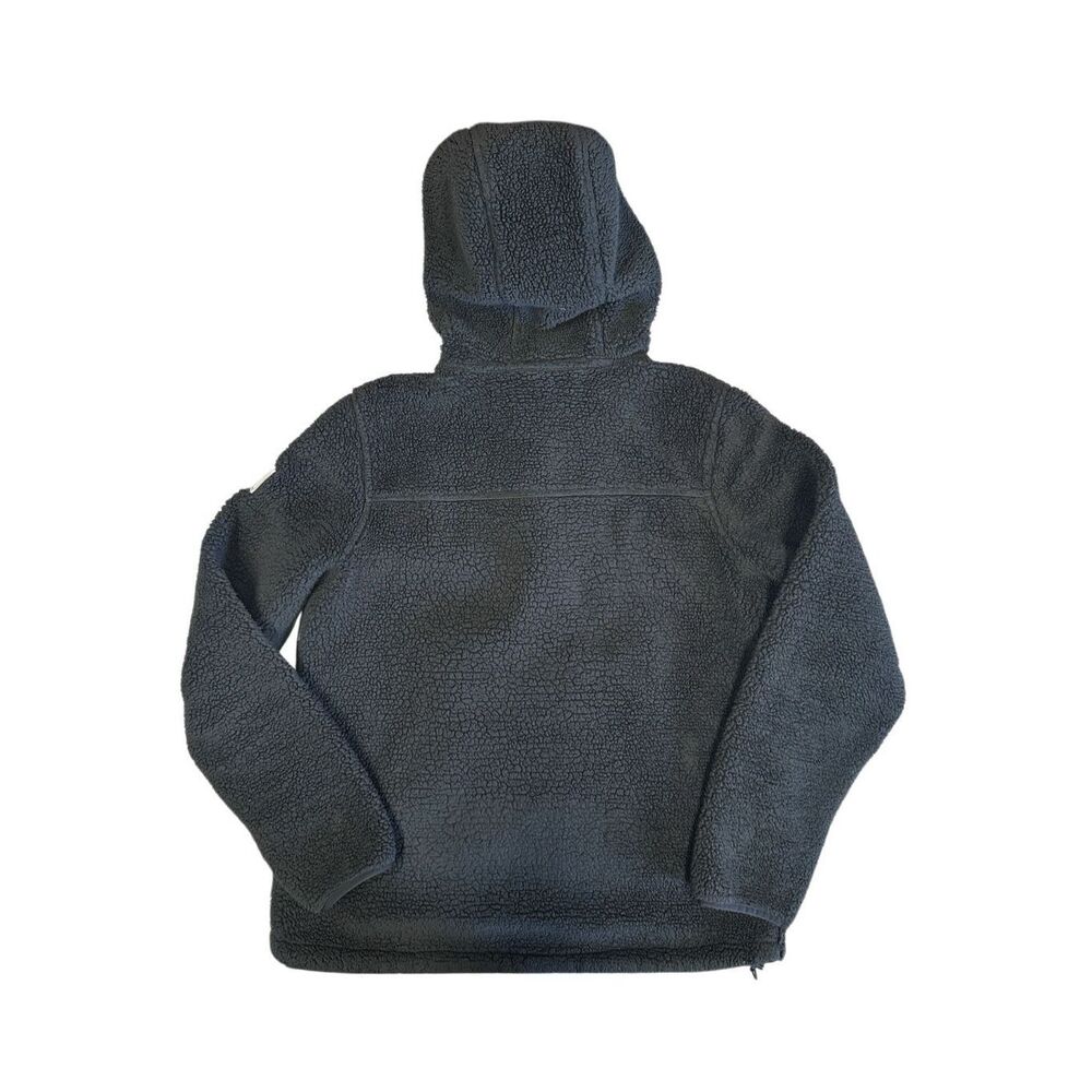 The North Face Women’s Medium Campshire Hoodie Black 1/4 Zip Sherpa Pullover - Picture 3 of 11